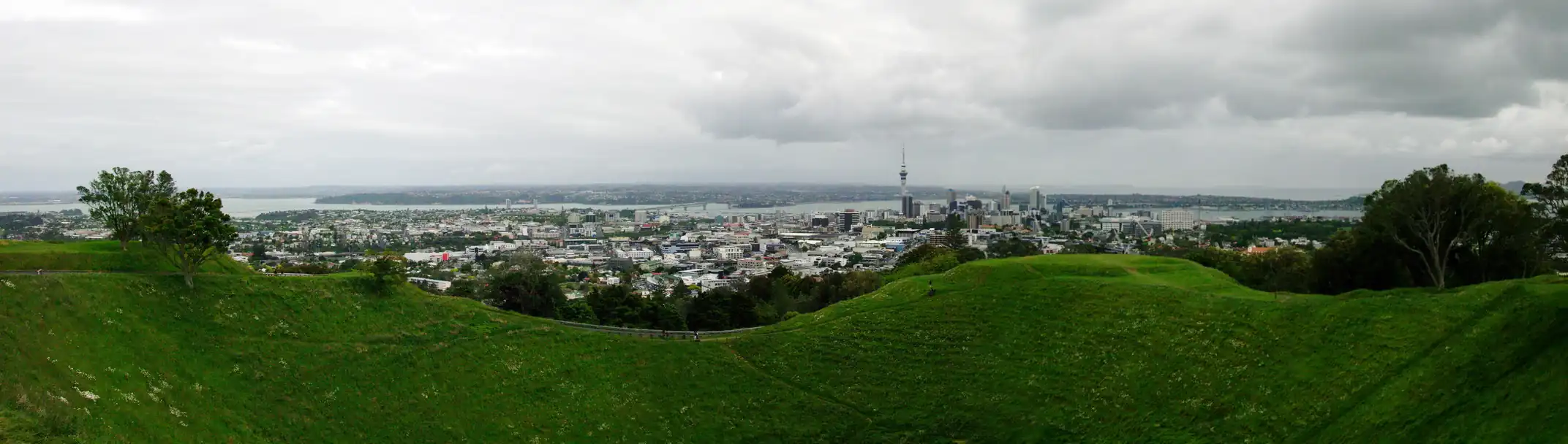 Panorama Auckland vom Mount Eden.