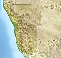 Lagekarte von Namibia