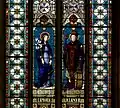 Saint-Epvre, Fenster, rechts der Namenspatron St. Aper