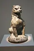 Löwenlaterne aus Agalmatolit, Fundstück aus dem Anapji-Teich