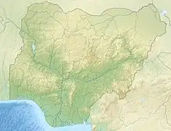 Lagekarte von Nigeria