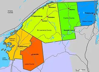 Die 5 Countys in North Country