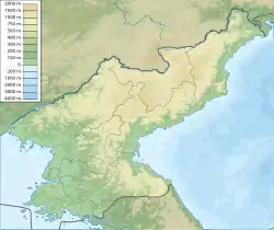 Lagekarte von Nordkorea