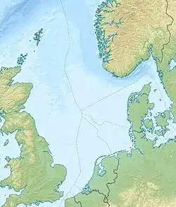 Lagekarte der Nordsee