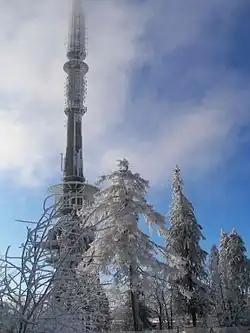 Der Sendeturm auf dem Ochsenkopf