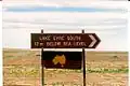 Wegweiser zum Lake Eyre South