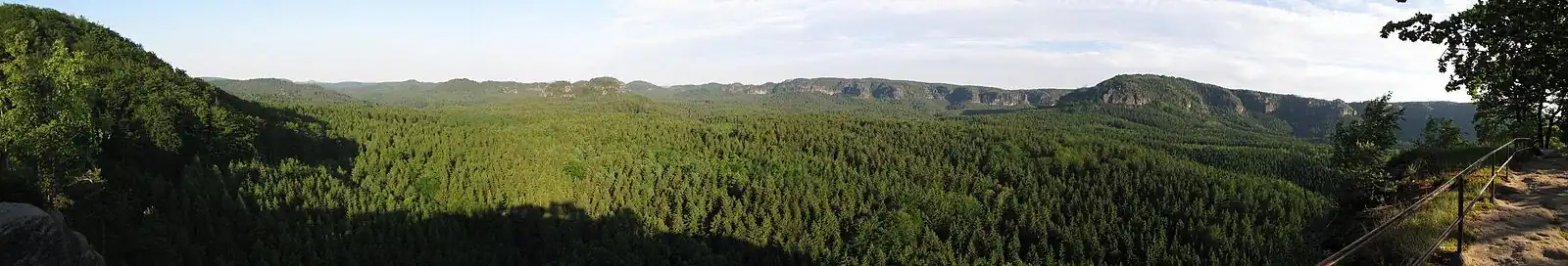Blick vom Neuen Wildenstein Richtung Winterbergmassiv
