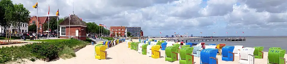 Strand mit Promenade von Wyk