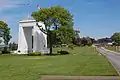 Der Friedensbogen Peace Arch an der Grenze zwischen Kanada und den USA