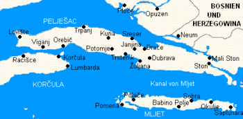 Die Halbinsel Pelješac