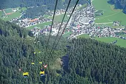 Penkenbahn, Blick auf Mayrhofen.