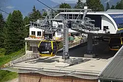 Penkenbahn, von der Mittelstation geht es weiter hinauf