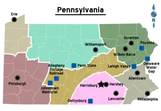Regionen Pennsylvanias