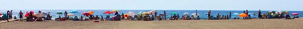 Am Strand tobt das Leben