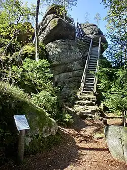 Hinauf auf den Prinzenfelsen
