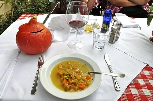 Bučna juha - Kürbissuppe