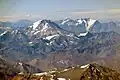 Der Aconcagua in der Bildmitte / Chile
