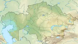 Lagekarte von Kasachstan