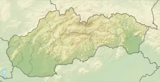 Lagekarte der Slowakei
