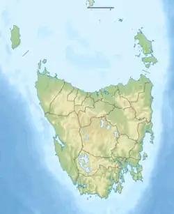 Lagekarte von Australien Tasmanien