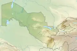Lagekarte von Usbekistan