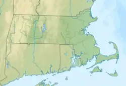 Lagekarte von Massachusetts in den USA