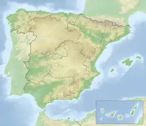 Lagekarte von Spanien