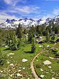 Der Pacific Crest Trail in der Ritter Range
