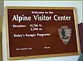Das Alpine Visitor Center auf 3594 m Höhe