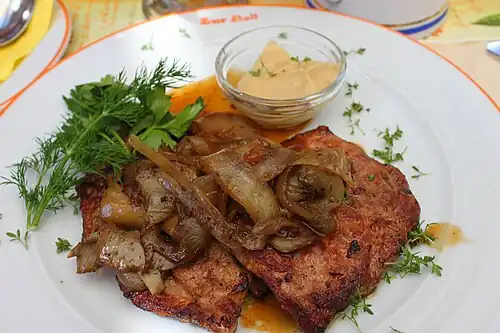 Rostbrätel mit Senf