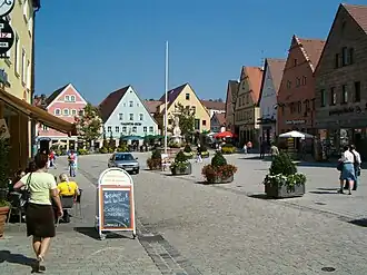 Der Marktplatz von Roth
