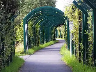Der Schutz der Radfahrer vor Golfbällen