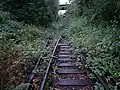 Ein Abschnitt führt über eine ehemalige Bahntrasse