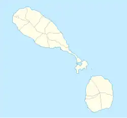 Lagekarte von St. Kitts and Nevis
