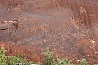 Sand Island Petroglyph Panel, 9 Minuten westlich von Bluff