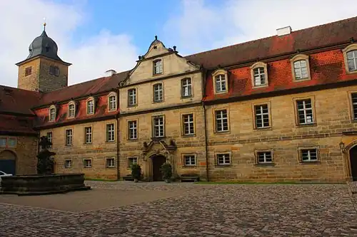 Der Innenhof von Schloss Thurnau