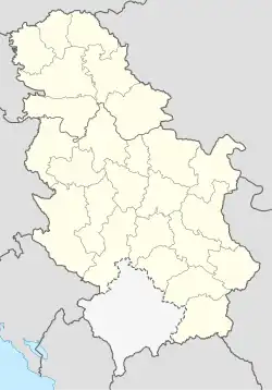 Lagekarte von Serbien
