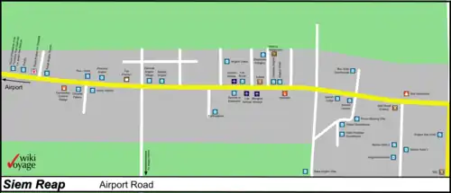 Karte von der Airport Road