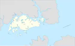 Lagekarte von Singapur
