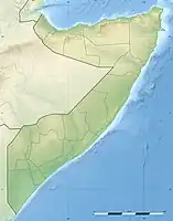 Lagekarte von Somalia