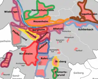 Stadtteile von Heidelberg