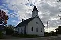 Die State Line United Methodist Church ist nach der Grenze benannt / Pennsylvania