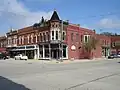 Das 1887 errichtete White-Building in Stockton / Illinois