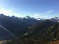 Blick über das gesamte Stubaital