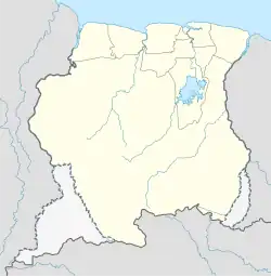 Lagekarte von Suriname