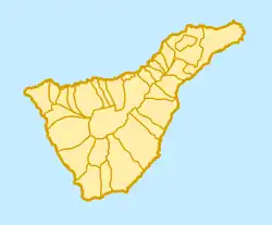 Lagekarte der Insel Teneriffa