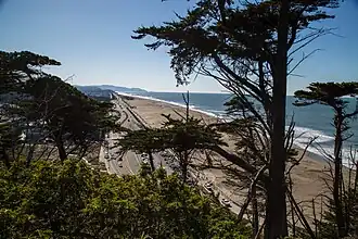 Blick vom Sutro Heights Park auf Ocean Beach