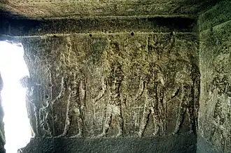 Innere Nordwand der römischen Kapelle „C“