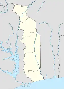 Lagekarte von Togo