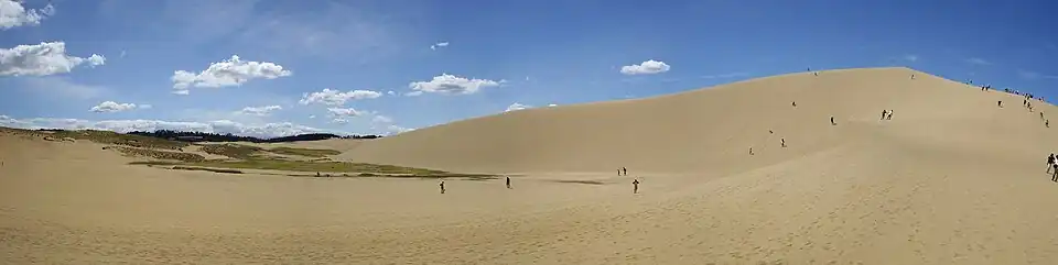 Die Sanddünen von Tottori.